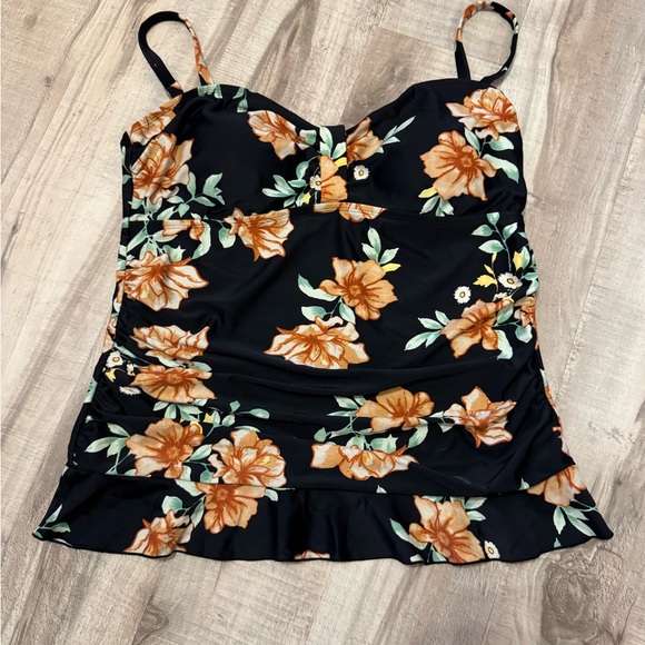 Women’s Hilor Floral Tankini Top - Picture 1 of 5